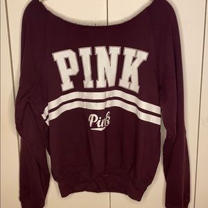 Off the shoulder sweatshirt